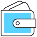 Blue wallet image